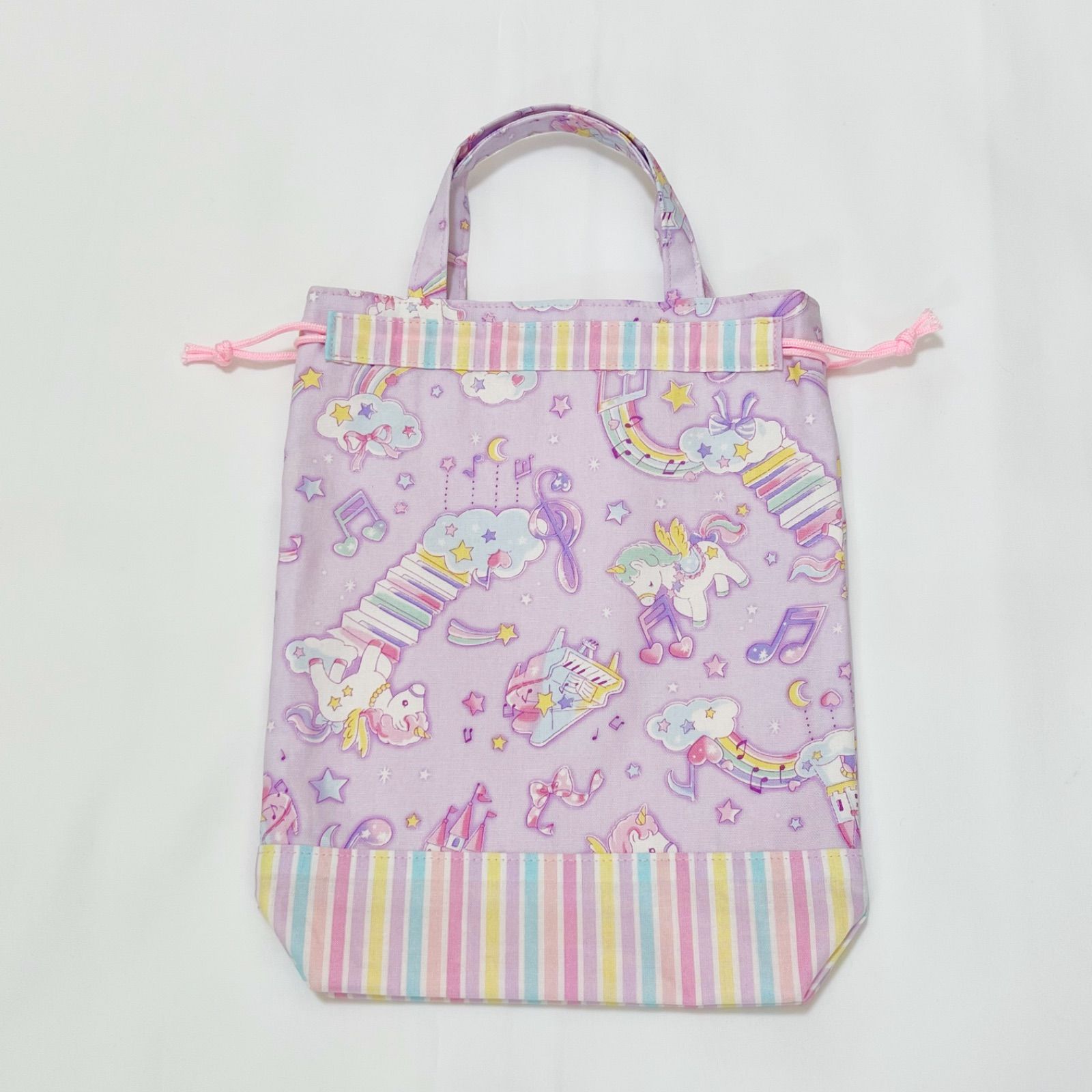 ゆめかわユニコーン♡レッスンバッグ 上履き入れ 巾着袋 3点セット