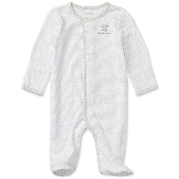 ラルフローレン ベア刺繍 前開きカバーオール