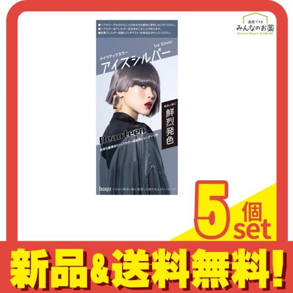 ビューティーン メイクアップカラー アイスシルバー 1組入 5個セット まとめ売り