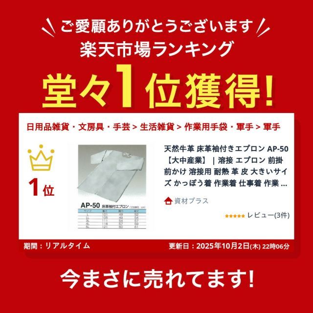 種類2 4L 3167円 | 天然牛革 床革袖付きエプロン AP-50 大中産業 | 溶接 エプロン 前掛 前かけ 溶接用 耐熱 革 皮 大きいサイズ かっぽう着 作業着 仕事着 作業 現場 スパッタ 火花 熔接 アーク溶接 加工 工場 製造 保護 ガ