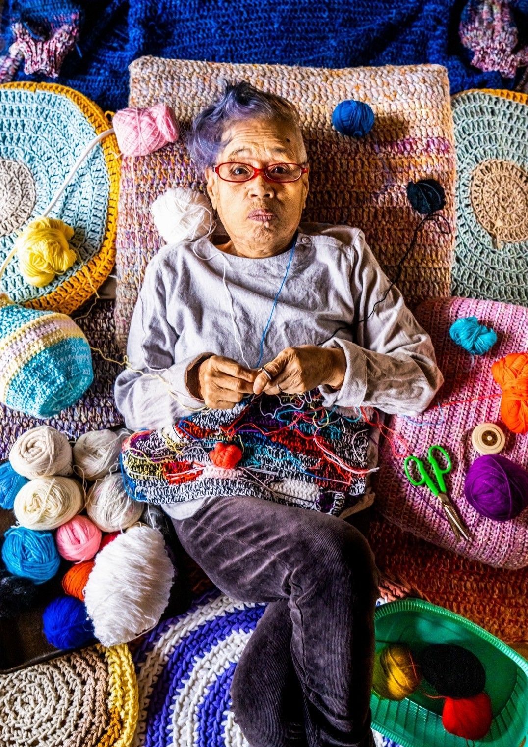 新生児用ニットキャップ ニット帽