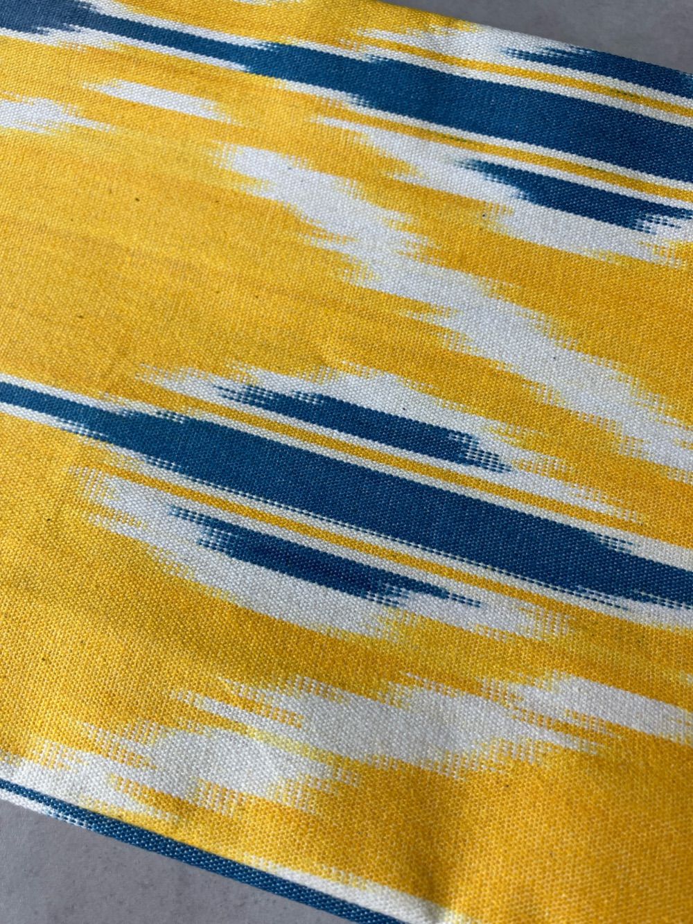 アドラスコットンイカット半幅帯 サンライズイエロー OH022