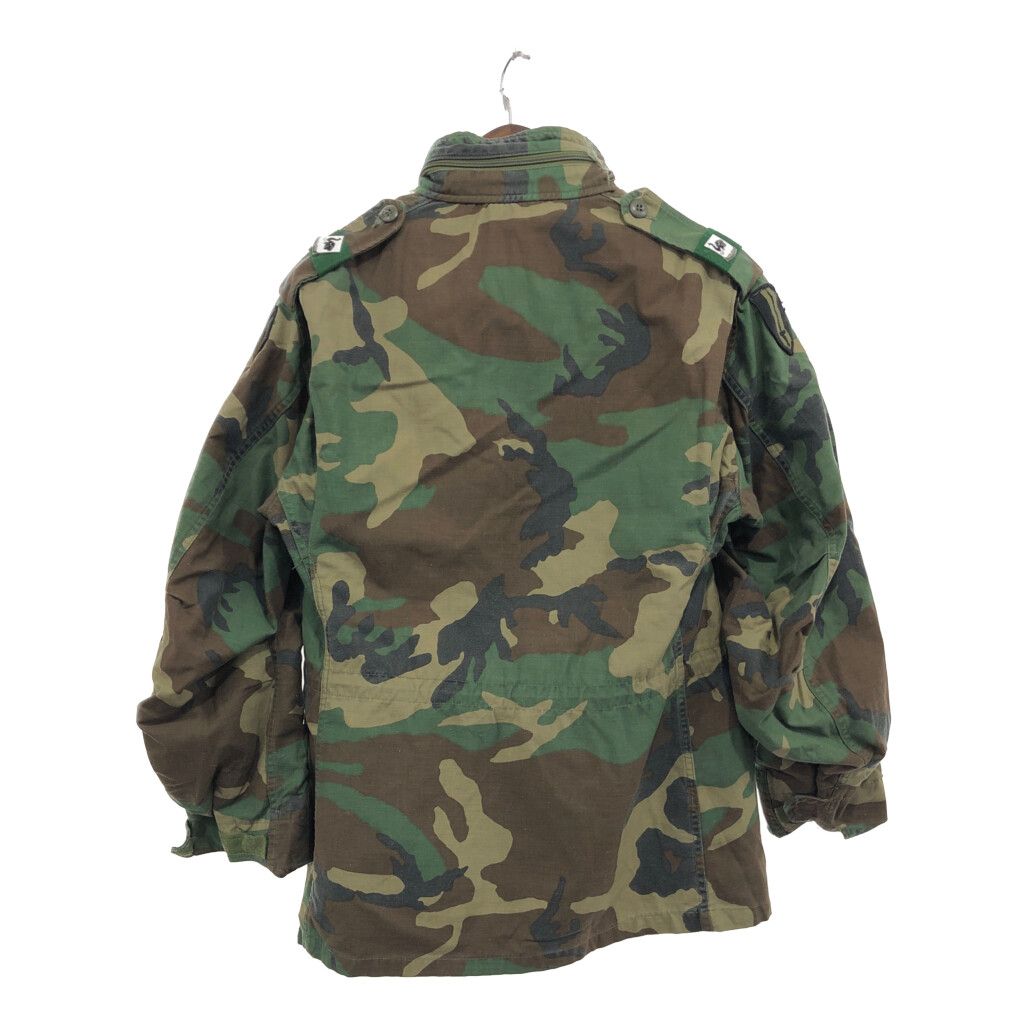 アメリカ軍 80s M65ウッドランドカモ フィールドジャケット 3rd S-S 80s 米軍 U.S.ARMY パッチ付き ウッドランドカモ M-65