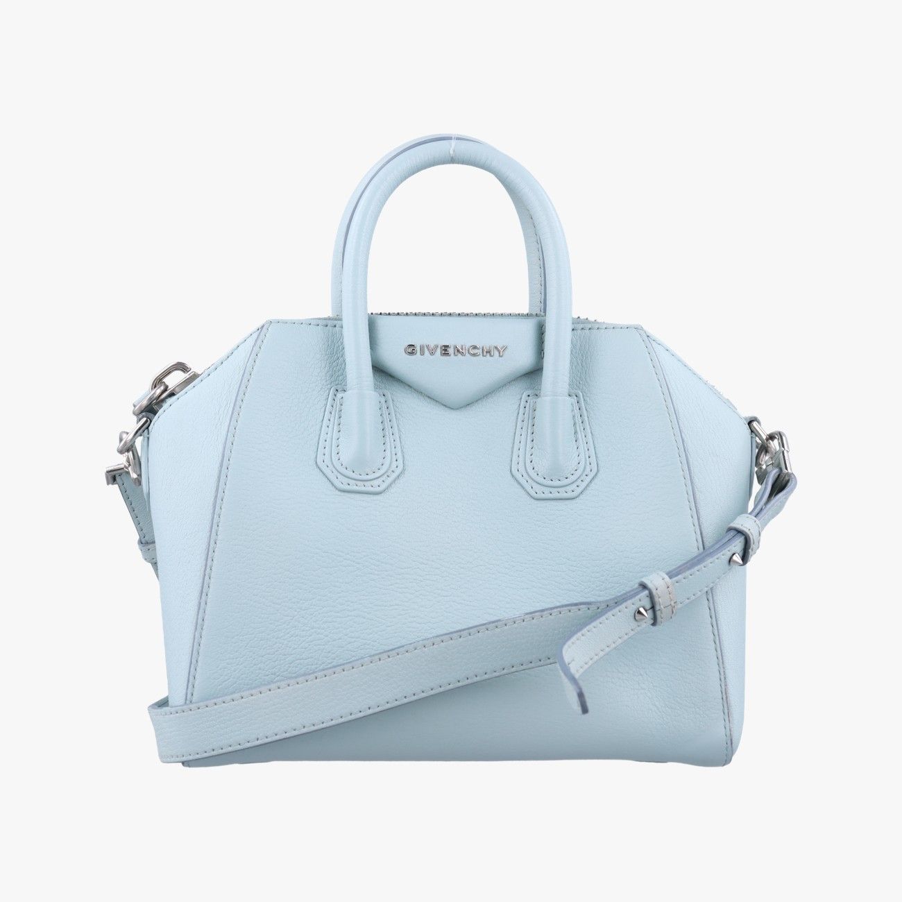 ジバンシーGivenchyアンティゴナ ブルー レザー 3C B 0147