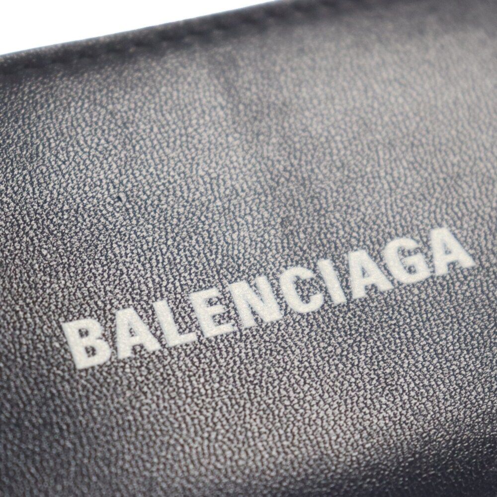 BALENCIAGA (バレンシアガ) CASH CARD CASE エブリデイジップ レザーコインケース カードケース ネイビー 616911