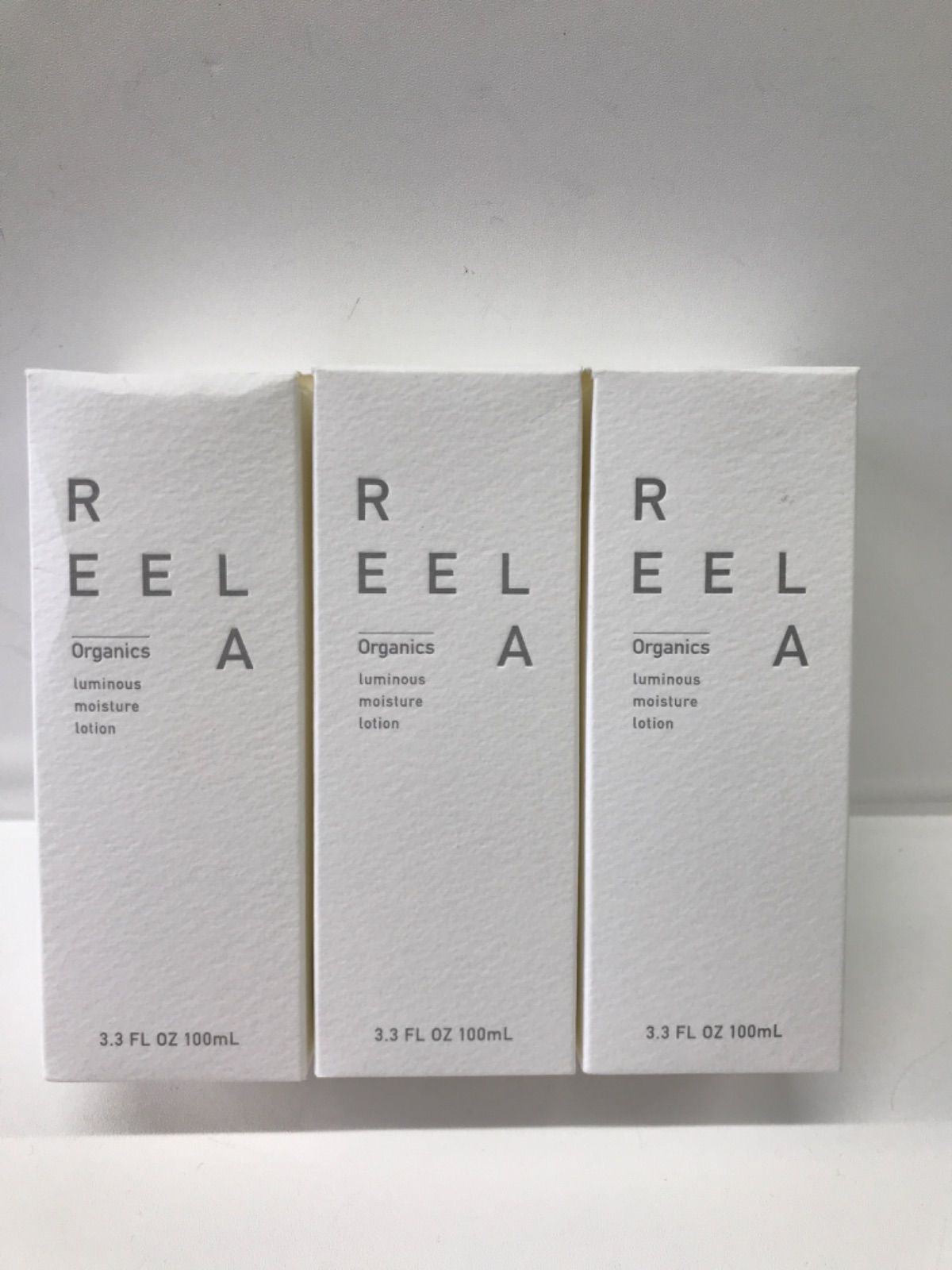 L334 REELA Organics ルミナスモイスチャー ローション 化粧水 100ml 3点セット