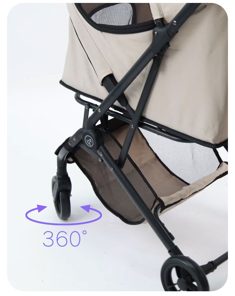 驚きの価格が実現! 軽量 ペットカート 小型 中型 犬 4輪カート ペット キャリー 犬用バギー 折りたたみ 多頭 小型犬 猫 Qppet QO-11