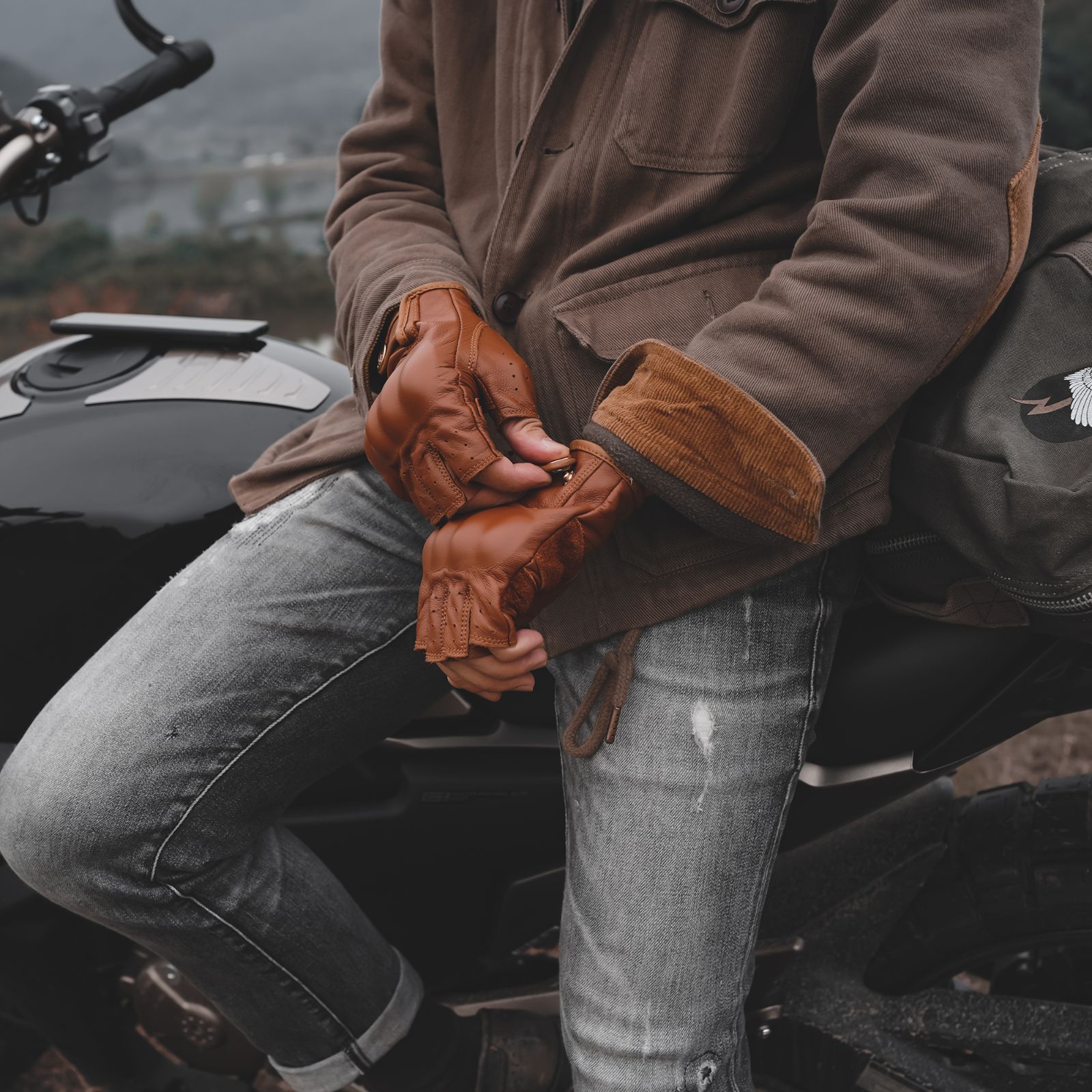 バイク用 ハーフグローブ