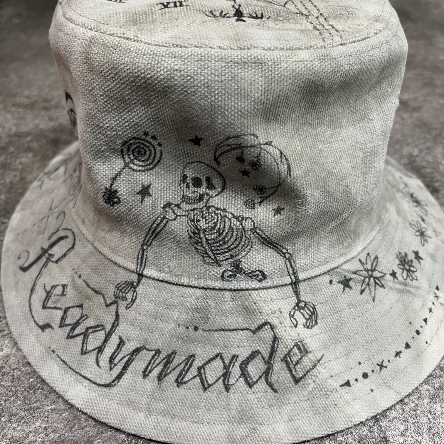 新品　READYMADE x Dr.WOO BUCKET HAT TATOO Readymade x Dr. Woo Tattoo Bucket Hat - Green – Feature