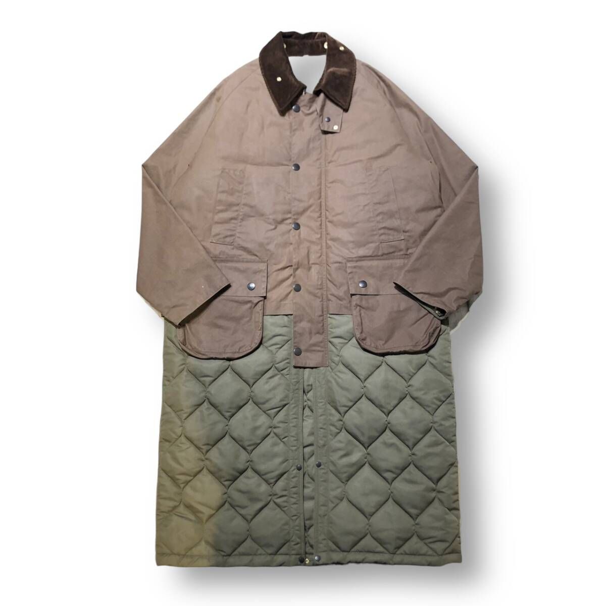 Scye Waxed Cotton Layered Coat コットンレイヤードコート サイズ38 