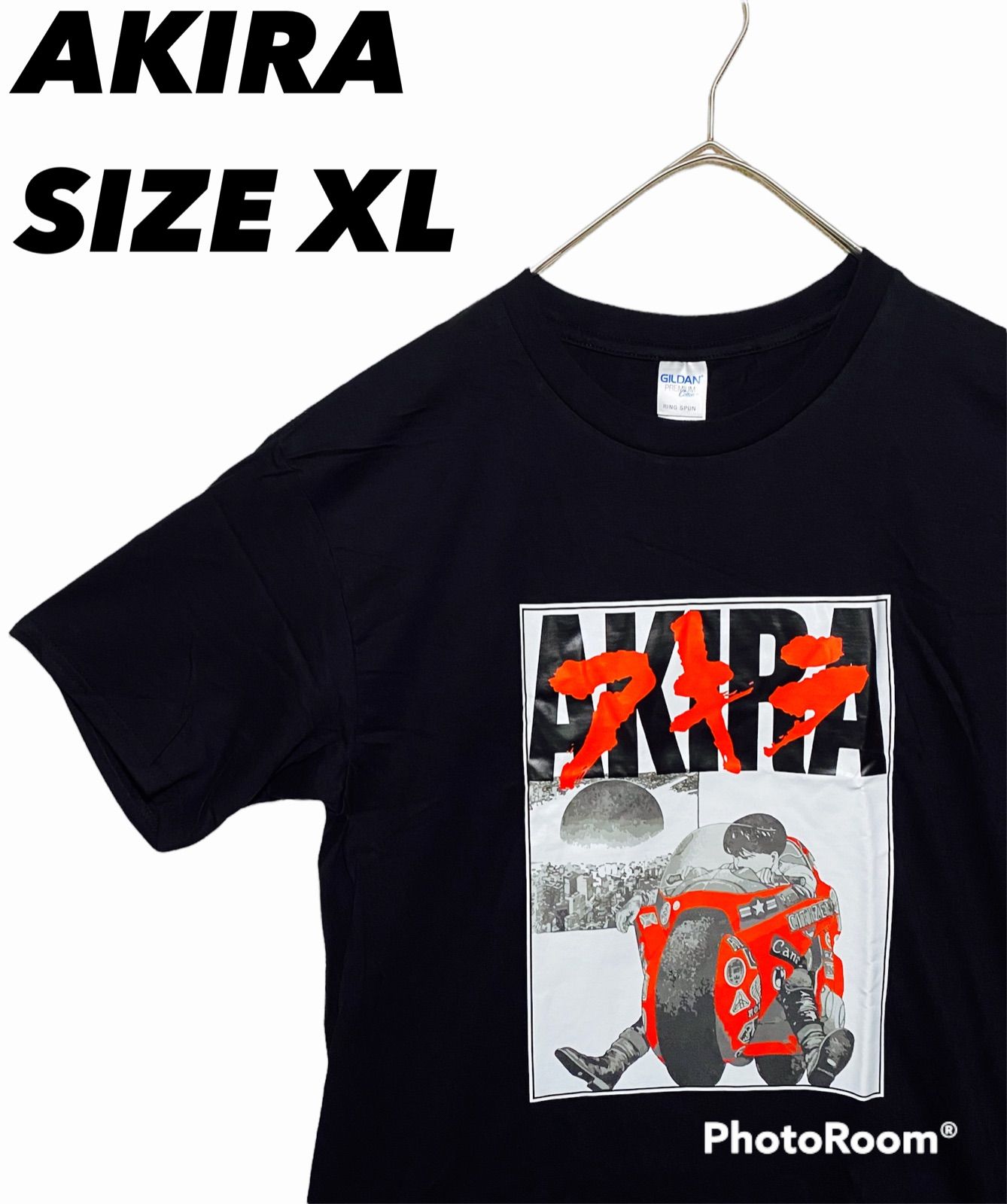 訳ありセール 格安） AKIRA Tシャツ ブラック サイズL WEB限定 AKIRA