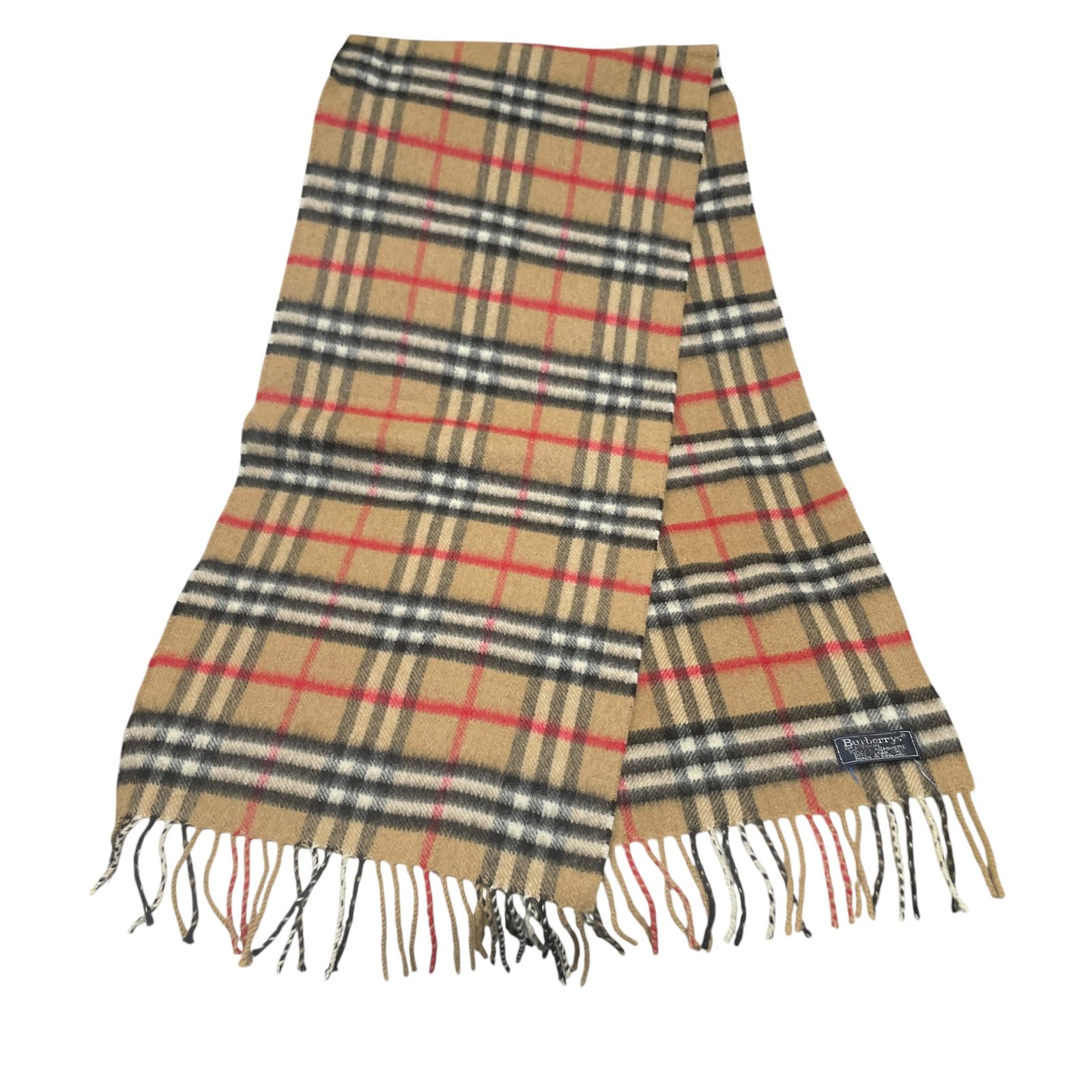 バーバリー　マフラー　ノバチェック　カシミヤ　男女兼用 美品】BURBERRY バーバリーカシミヤ マフラー ノバチェック 男女兼用