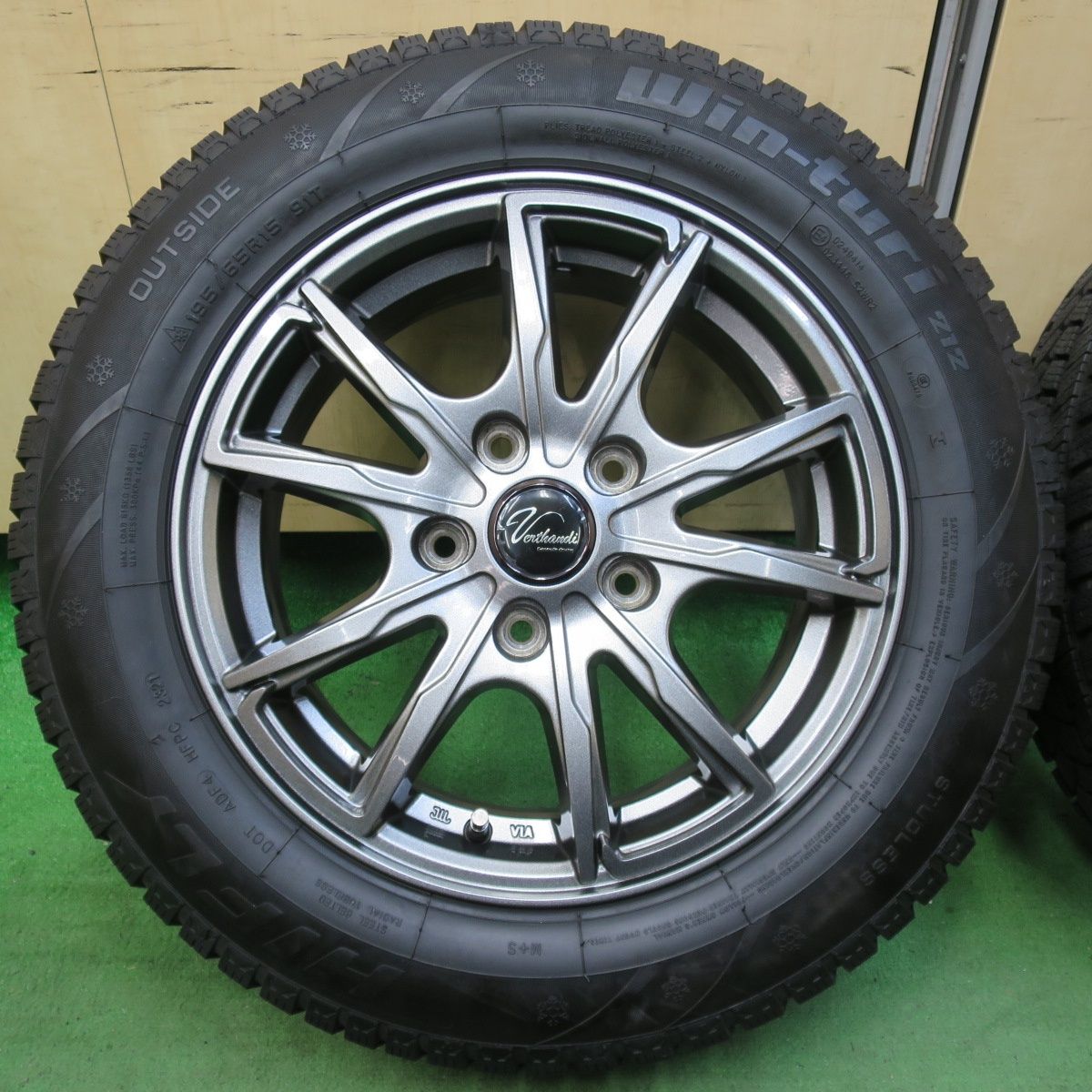 HANKOOK ZOVAC HPW401 19565R15 はやし 15インチ スパイクタイヤ 4本 