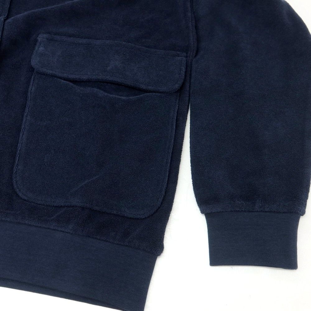 新品】ザノーネ ZANONE コットン パイル ブルゾン ネイビー【サイズM