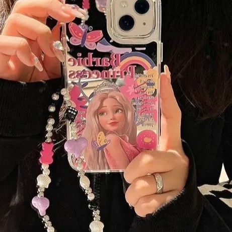 人気新品 バービー クリアケース アイフォンケース 平成レトロ 