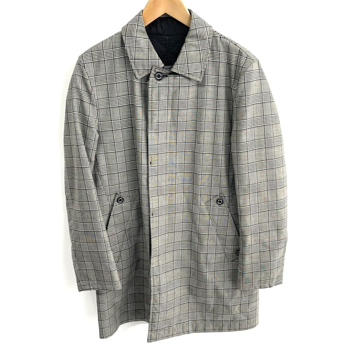 MACKINTOSH マッキントッシュ 中綿 千鳥格子 チェック コート 38 MACKINTOSH マッキントッシュ 中綿 千鳥格子 チェック コート 38