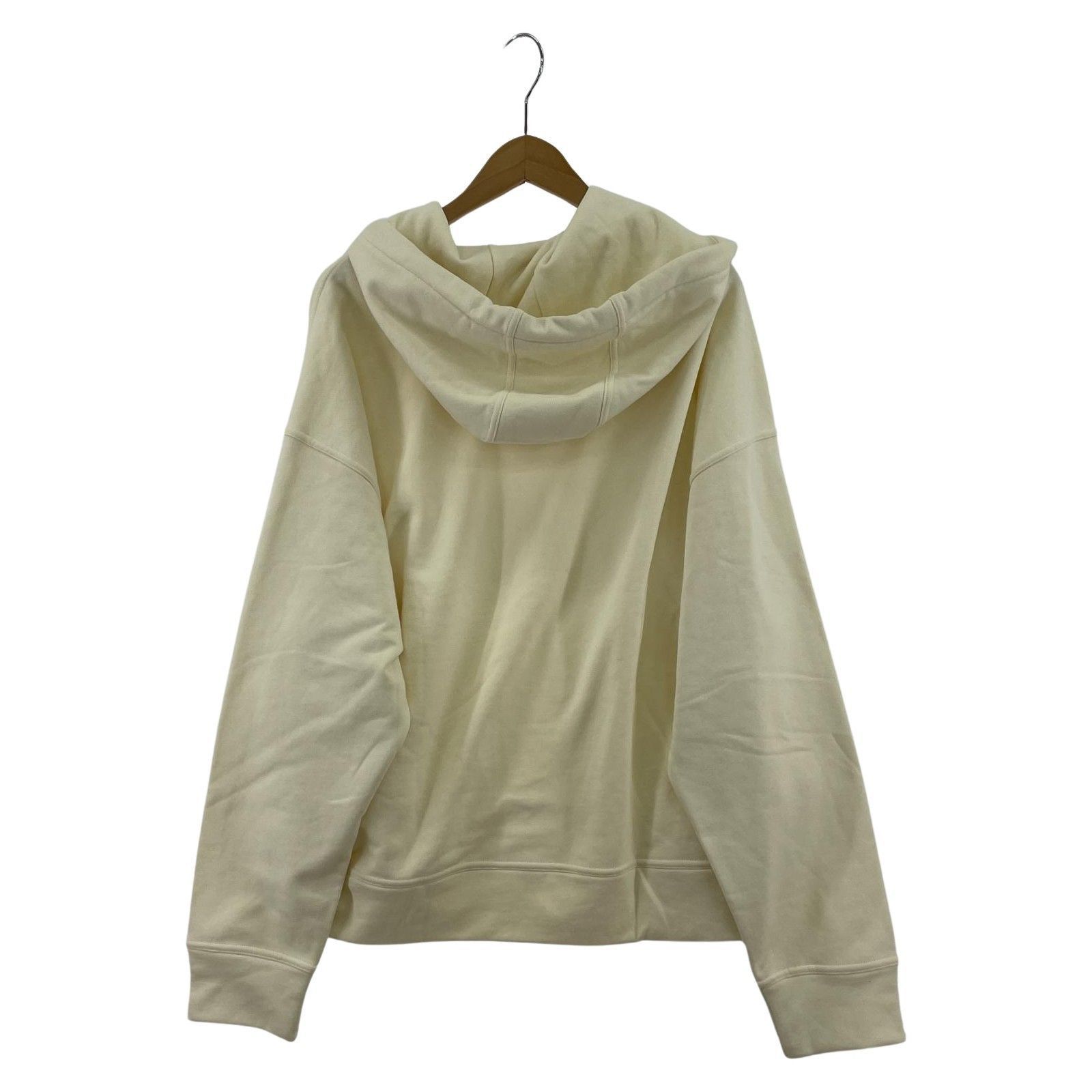 JIL SANDER+/OVERSIZED HOODIE/M/パーカ/アイボリー