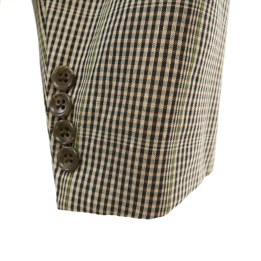 バーバリーズ 90s オールド チェック柄 テーラードジャケット BE4 ベージュ 他 Burberrys ブレザー メンズ バーバリーズ 90s オールド チェック柄 テーラードジャケット BE4