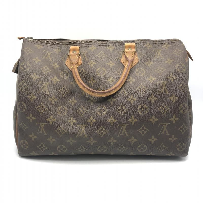 【中古】LOUIS VUITTON スピーディ35 ハンドバッグ M41524 モノグラム ブラウン ルイ・ヴィトン[10]