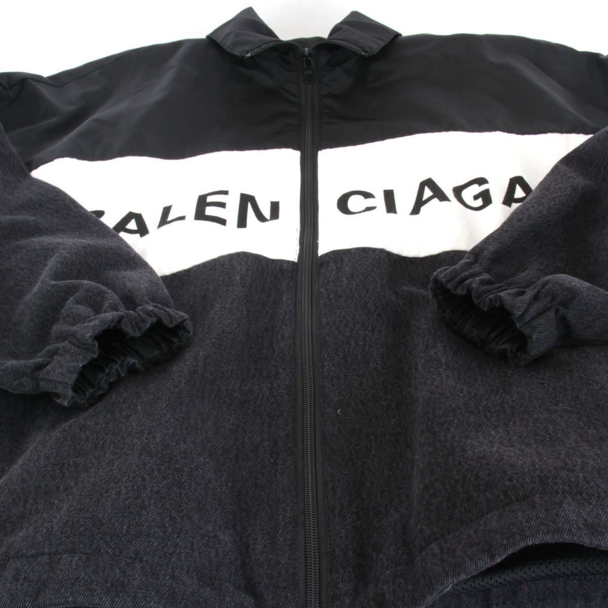 BALENCIAGA ナイロンジャケット ブラック/ホワイト