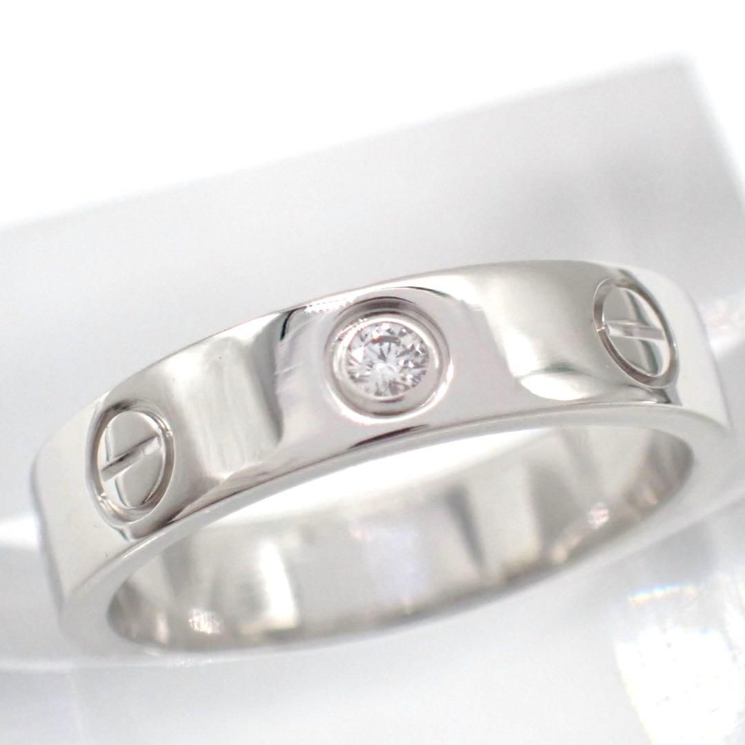 カルティエ 47 ミニラブ リング 1P ダイヤ 750 K18WG 3870 カルティエ 47 ミニラブ リング 1P ダイヤ 750 K18WG 3870 - メルカリ