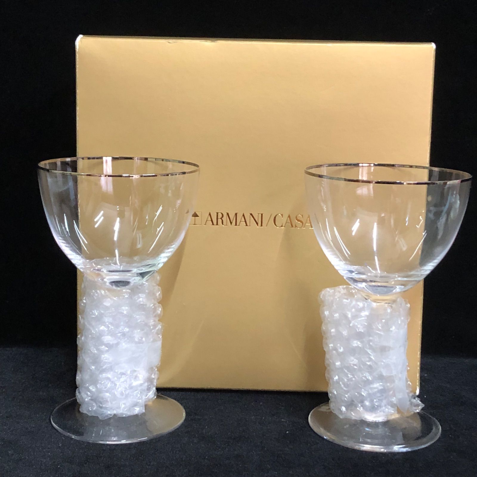 未使用 アルマーニ カーサ ARMANI CASA ワイングラス ペア