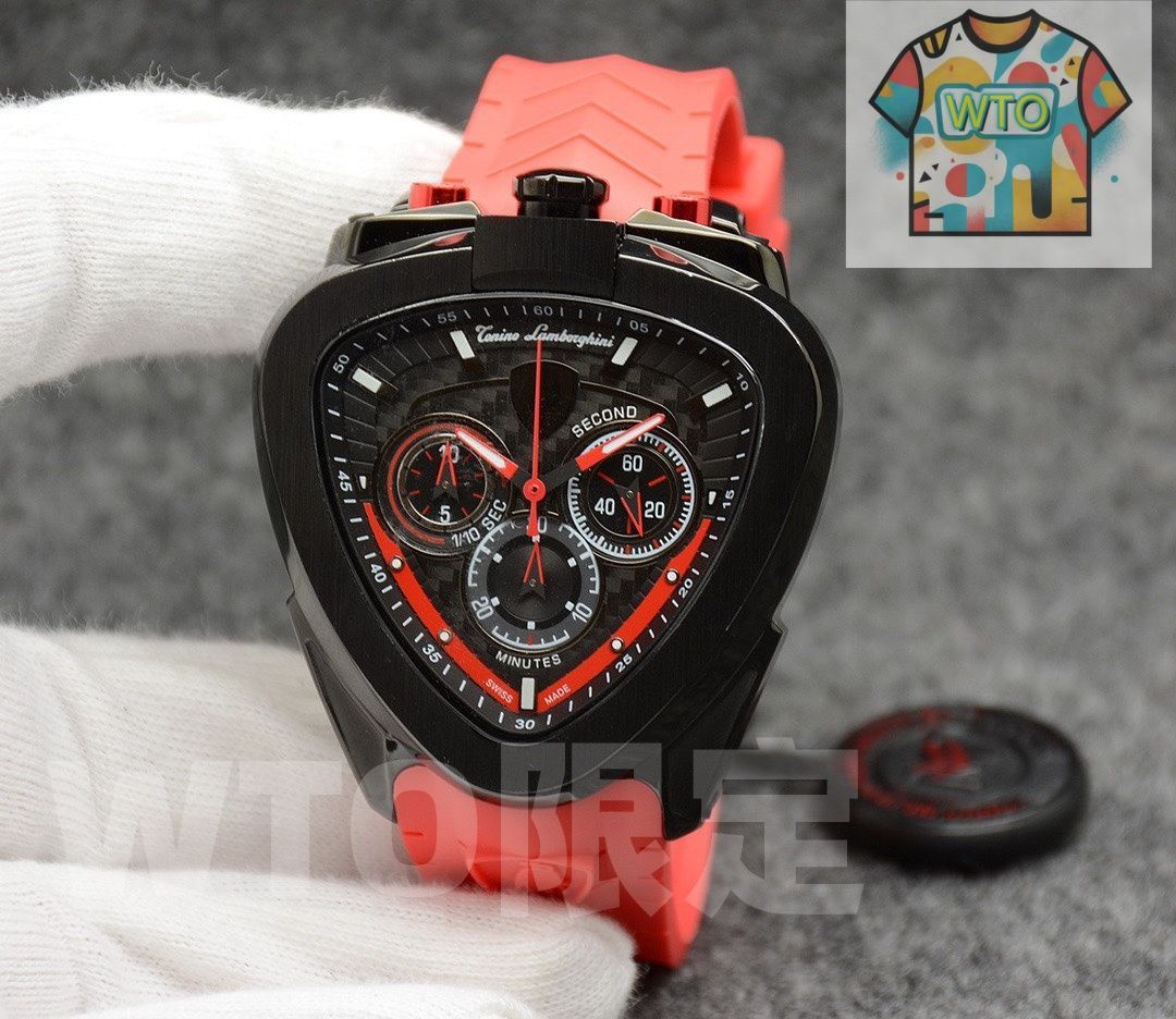 ◆ Lamborghini 腕時計 ◆ 稼働品 ランボルギーニ 限定モデル 今日WTO！Lamborghini ランボルギーニ 新款 メンズ スポーツ