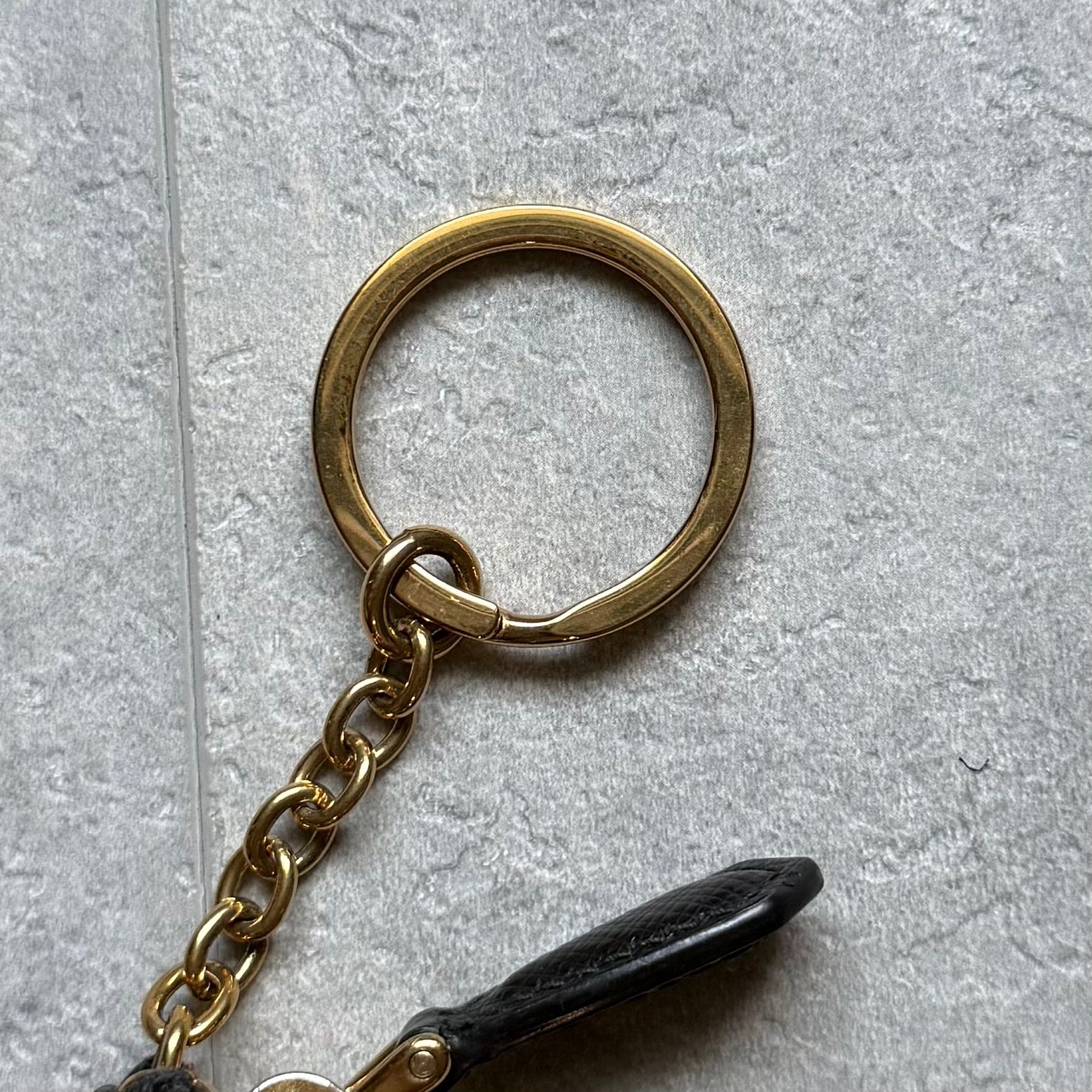 PRADA プラダ コインケース キーリング付き サフィアーノレザー