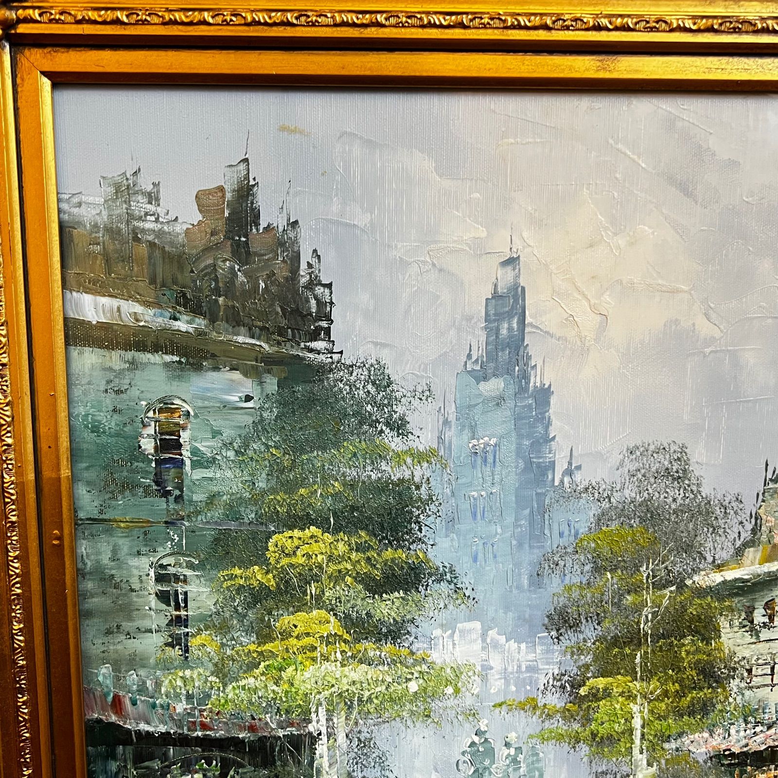 ヨーロッパの街並みを描いた絵画 stanford 油彩画《ヨーロッパ街並風景 ヨーロッパの街並みを描いた絵画 stanford 油彩画《ヨーロッパ街並風景
