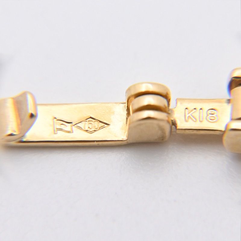 K18 スネークチェーン ブレスレット 幅2.0mm 3.6g 16cm 新品 ミラー 