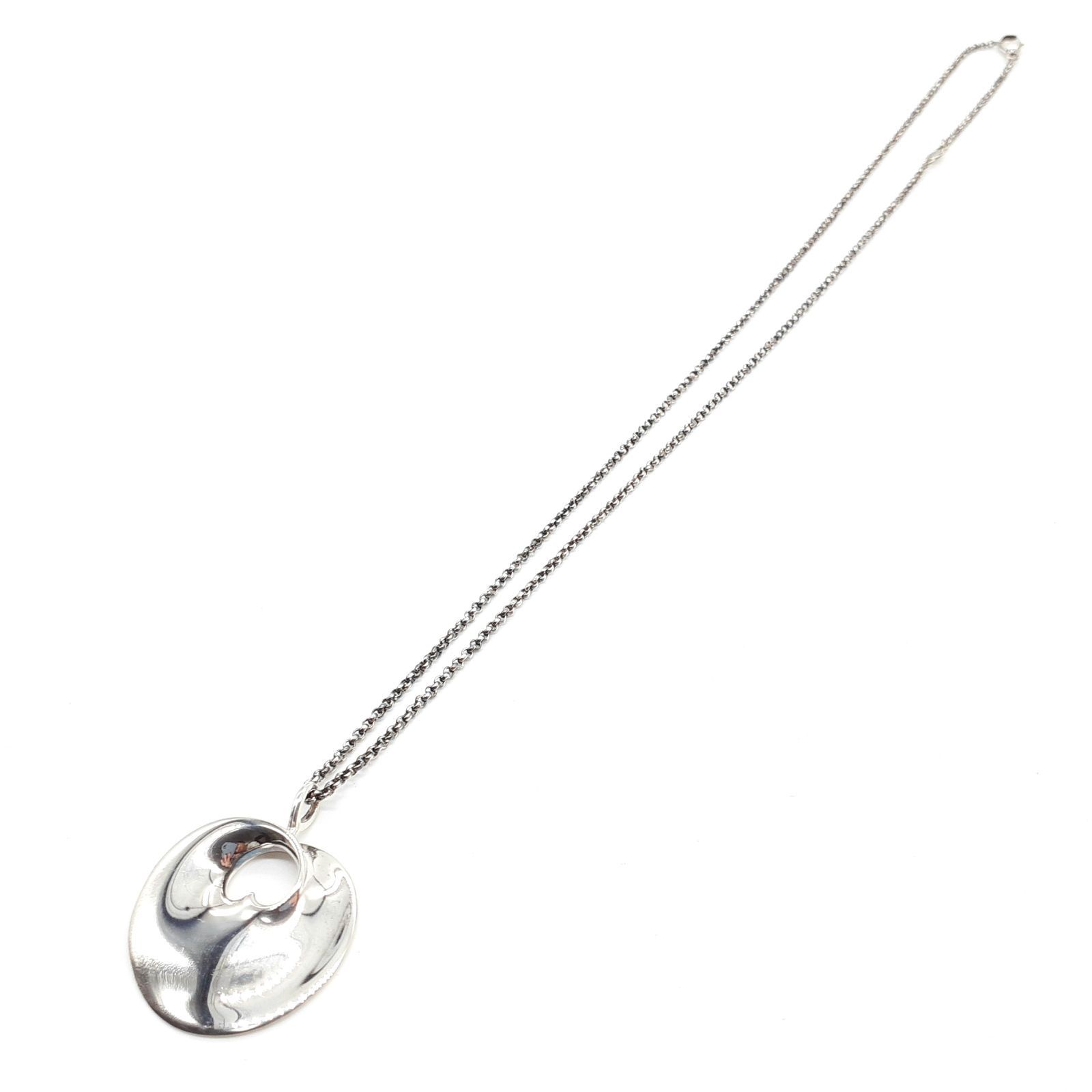 GEORG JENSEN ジョージジェンセン ネックレス 1997 HIDDEN HEART ヒドゥンハート SILVER 925 シルバー  DENMARK デンマーク 北欧ジュエリー Vivianna Torun Bülow-Hübe - メルカリ