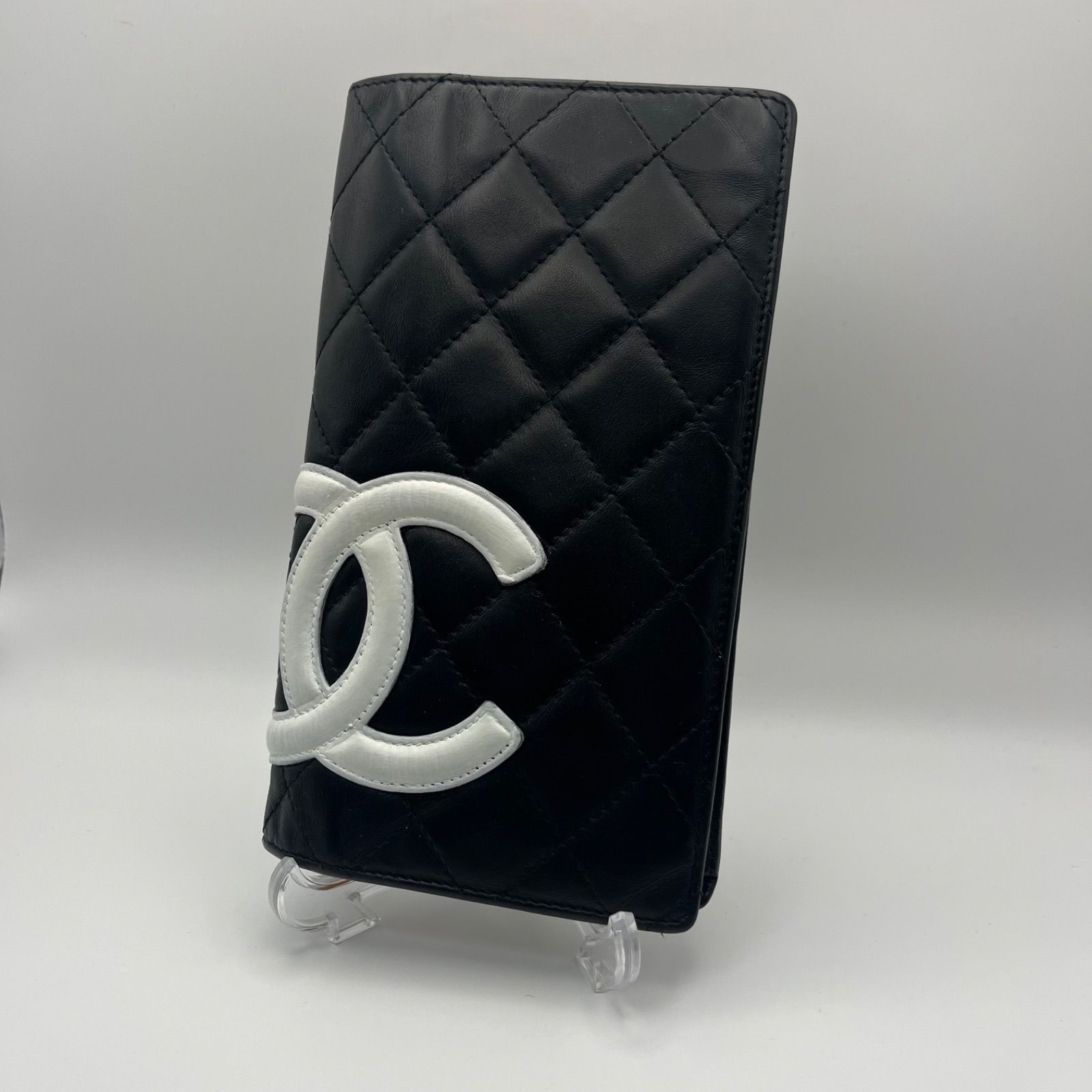 シャネル カンボンライン 二つ折り長財布