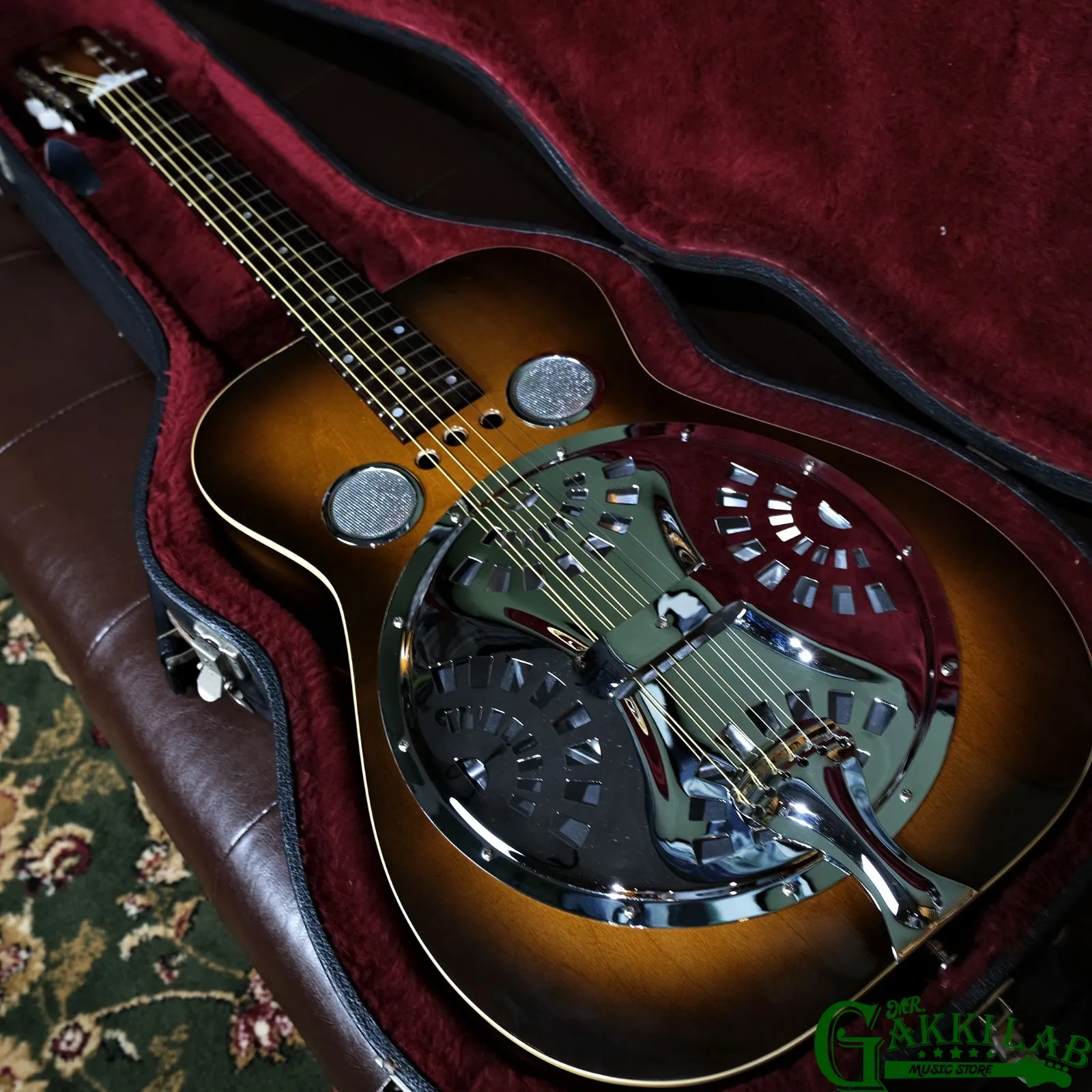 VISION リゾネーターギター　ドブロ　LEVY's高級ケース付き VISION リゾネーターギター ドブロ LEVY's高級ケース付き