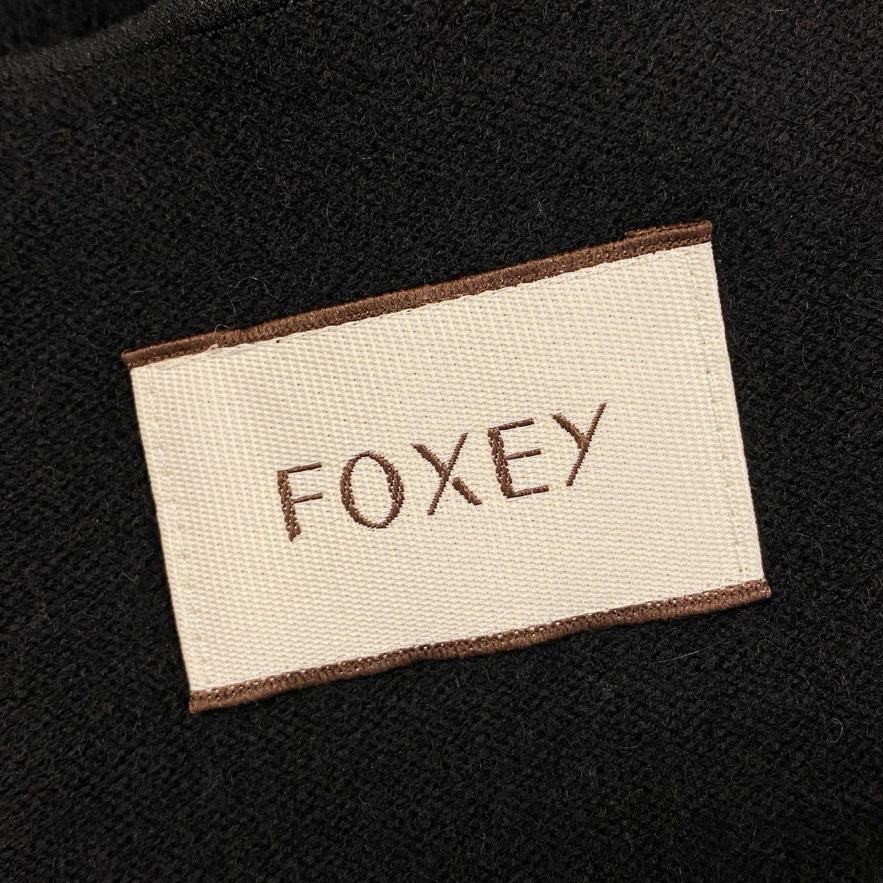 8h4 FOXEY フォクシー ダブルジップ カシミヤニットパーカー SEA