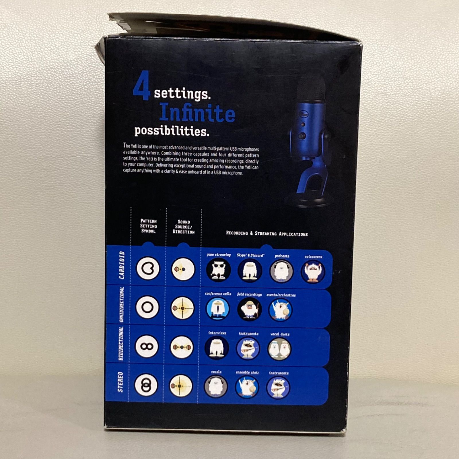 Blue Yeti USBマイク コンデンサーマイク midnight blue