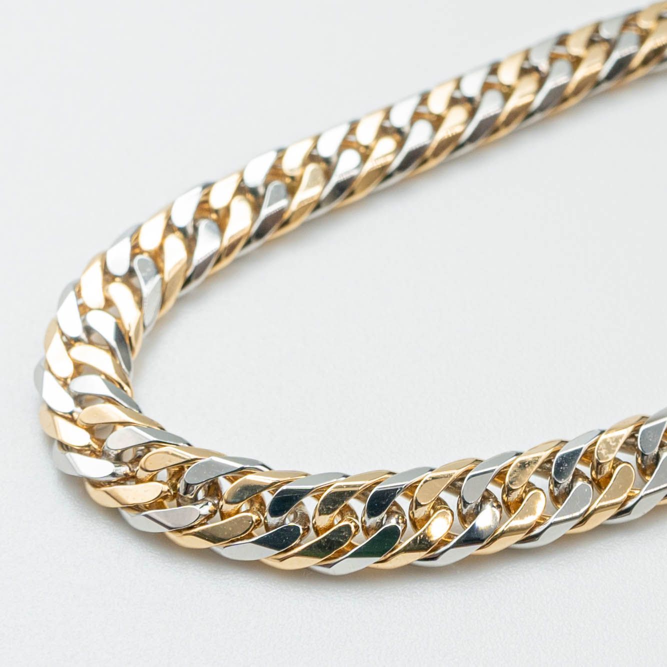 K18 Pt850 コンビ喜平ネックレス（6面カットダブル）50cm/50.7g - メルカリ