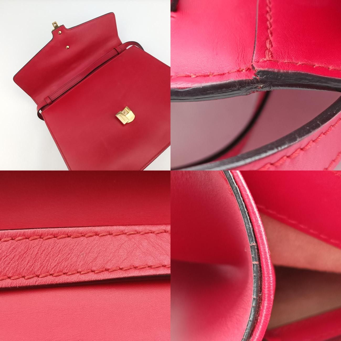 グッチGucciシルヴィレッド×ネイビーレザー431665C022903520