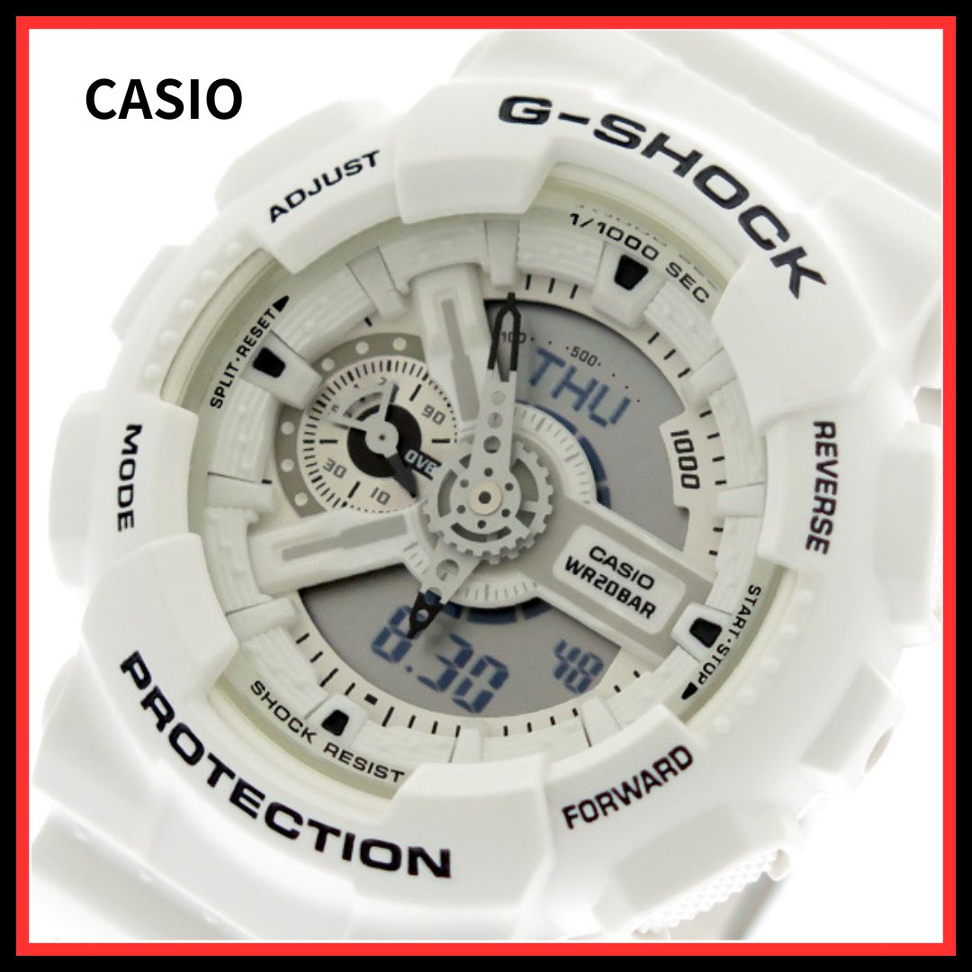 入荷 カシオ CASIO 腕時計 メンズ GA-110MW-7A Gショック クォーツ ホワイト