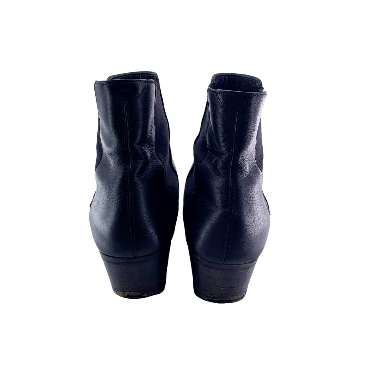中古】 CELINE セリーヌ ジャクノレザー チェルシー サイドゴアブーツ