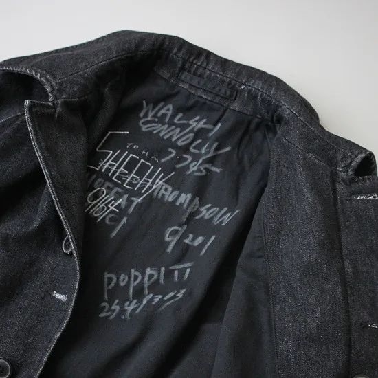 【新品】HERILL（ヘリル）HL Denim Twill Coat 22-020-HL-8030-3 BLACK / size 1