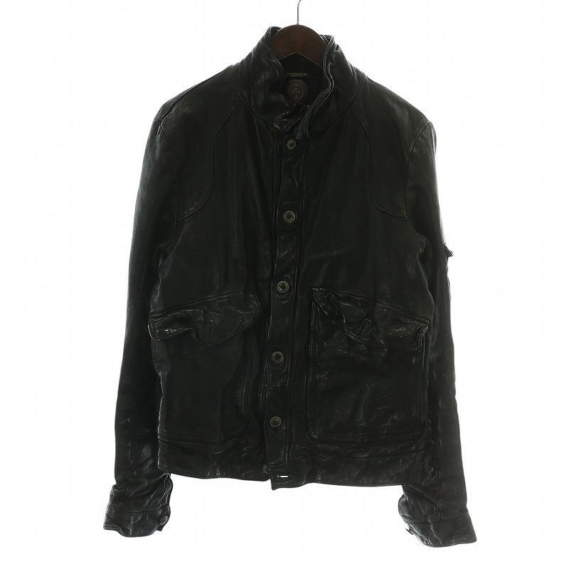 サンタクローチェ SANTACROCE レザーブルゾン ブラック 【公式通販】