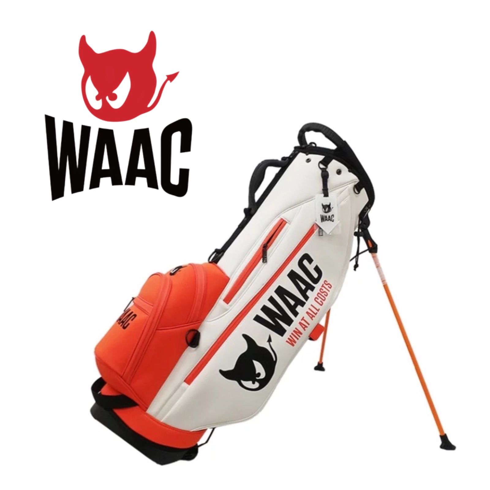 ⭐️激レア⭐️ WAAC ゴルフ　スタンドキャディバッグ ⭐️激レア⭐️ WAAC ゴルフ スタンドキャディバッグ - メルカリ