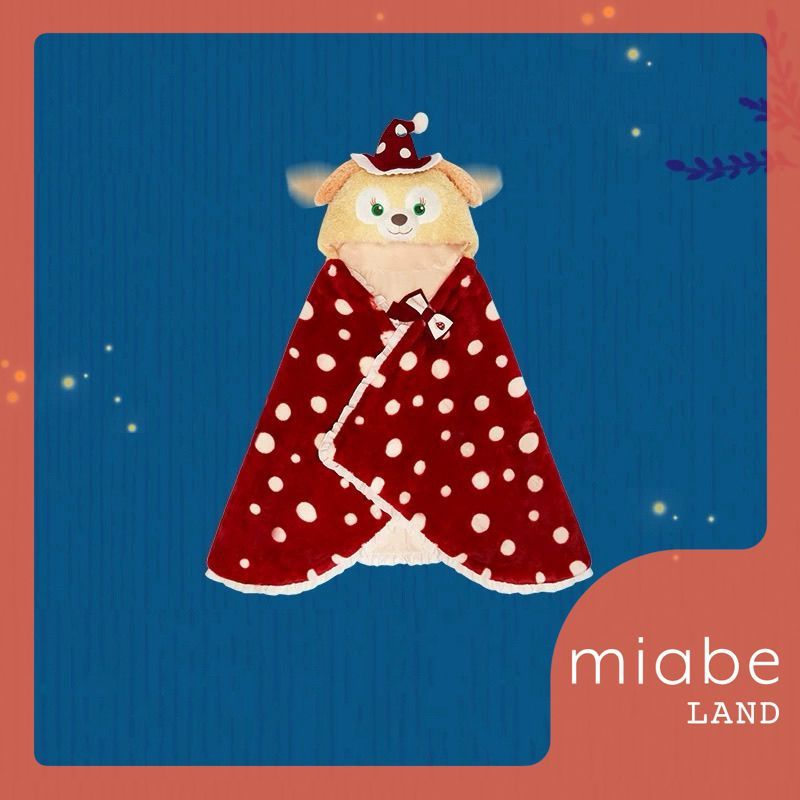 在庫あり)上海ディズニー クッキーアン ブランケットポンチョ 耳が動く