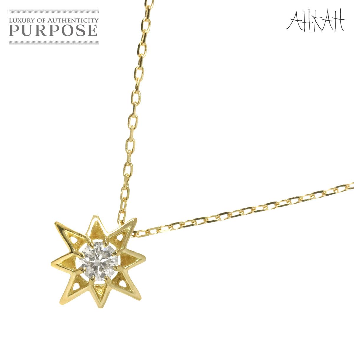 アーカー AHKAH プチクレトワール ダイヤ 0.05ct ネックレス
