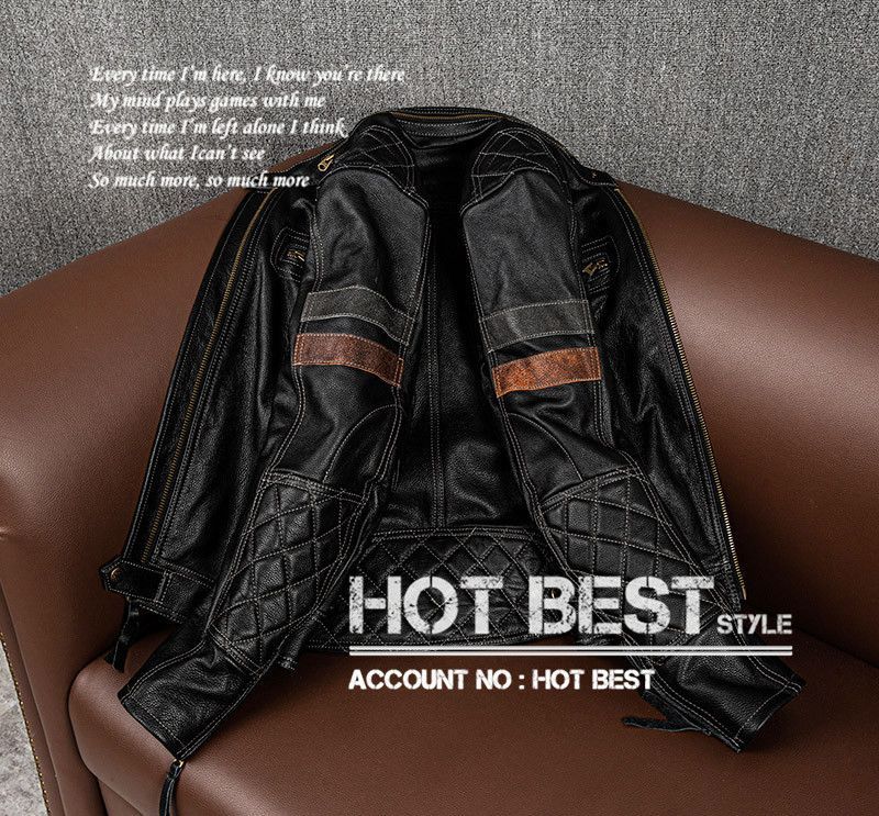 上質 メンズ レザー ジャケット カウハイド 牛革 スタンダードスタイル