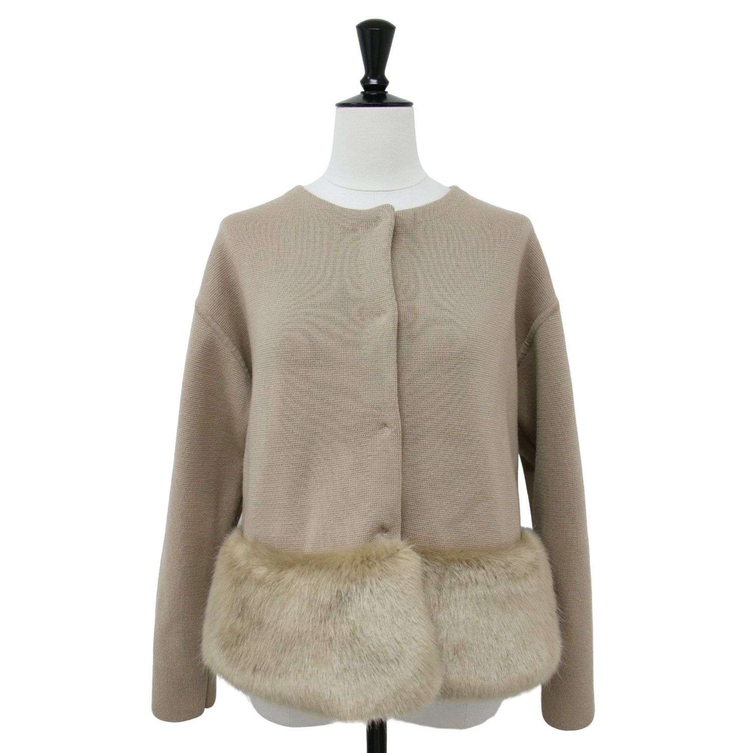 CELFORD ファー付きジャケット 36 CELFORD セルフォード ジャケット ベージュ サイズ:36(S