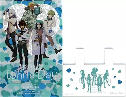 ガンダムSEED ガンダムカフェ スマホスタンド キラ ラクス アスラン