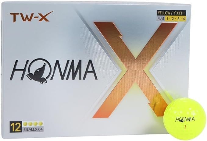 ホンマ ゴルフ ボール TW-X TW-S 2024年モデル 1ダース 12球入り ホワイト