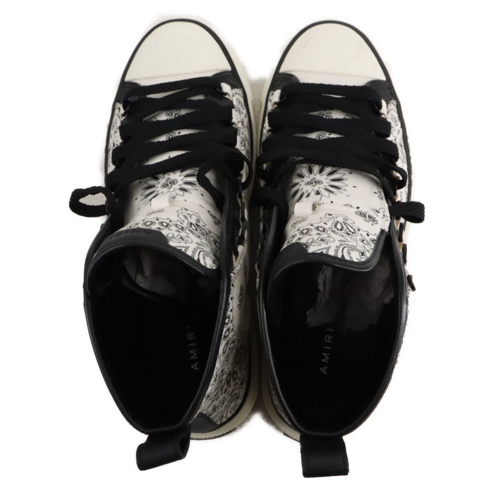 AMIRI (アミリ) BANDANA COURT HI SNEAKER PS23MFS007-100 バンダナ柄  
