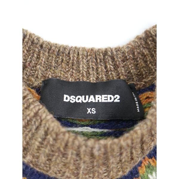 DSQUARED2 ディースクエアード 21AW ノルディック柄ニットワンピース